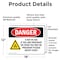 Signmission Radiation & Laser Sign, 12 in H x 18 in W, Vinyl Decal, Rectangle OS-2PACK-DS-D-1218-L-2518 - alternate 3